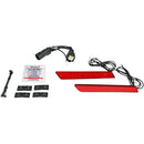 Custom Dynamics Dual Intensity Saddlebag Latch LED Lights for Harley 10-13 Touring Road Glide / Street Glide / Red  - Customhoj
