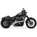 Freedom Performance Radical Radius Slash Cut Exhaust for Harley 04-22 XL Sportster / Chrome / Chrome  - Customhoj