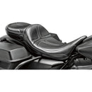 Le Pera Maverick Daddy Long Legs Extended Seat for Harley 08-25 Touring (excl. 23-25 CVO; 24-25 Road Glide / Street Glide) / Stitched Black / Without backrest  - Customhoj