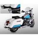 Miller Arlington Euro 4 Slip-On Mufflers for Harley 17-20 Touring (107" engine) / Matte Black / Slash Cut Polished  - Customhoj