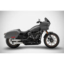 Zard EC Euro 4/5 Approved Overlapped Slip-On Mufflers for Harley Softail 18-24 Low Rider FXLR / S / ST / Satin Stainless  - Customhoj