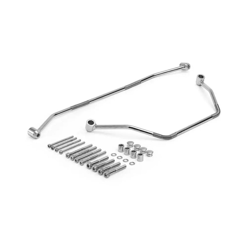 Highway Hawk Kit universal de soporte para alforjas de motocicleta cromado