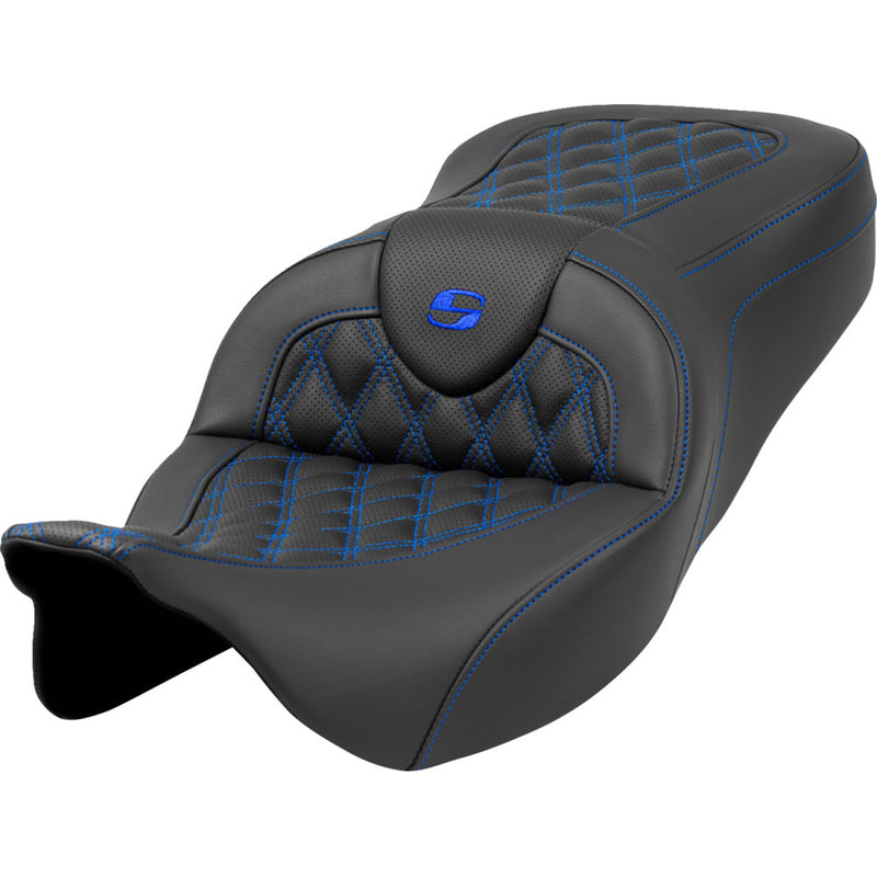 Saddlemen Asiento Roadsofa Lattice Stitch para Harley