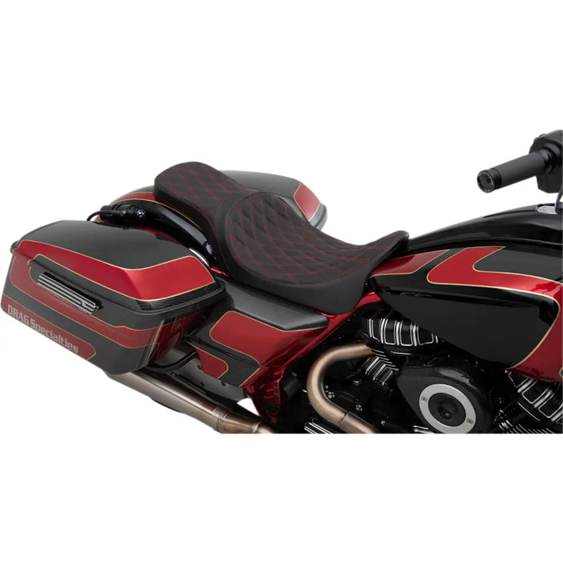 Drag Specialties Asiento delantero Predator 2-Up para Harley