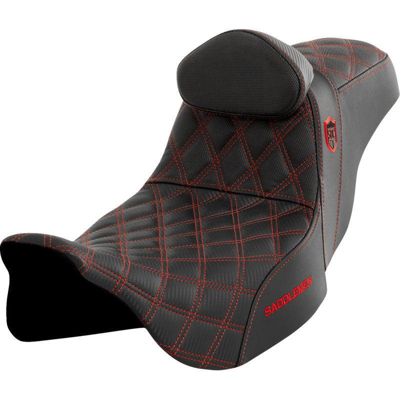Saddlemen Asiento Pro SDC Performance Gripper Lattice Stitch para Harley