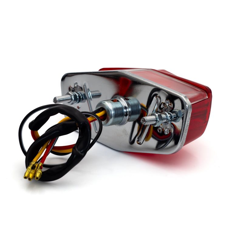 SMP Lucas Luz trasera personalizada para motocicleta cromada