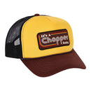 13 1/2 It's a Chopper Baby Trucker Cap Brown / Yellow  - Customhoj