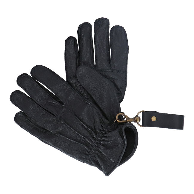 13 1/2 Lowlander Motorcycle Gloves Black / XS