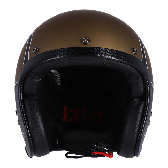 13 1/2 Skull Bucket Open Motorcycle Helmet