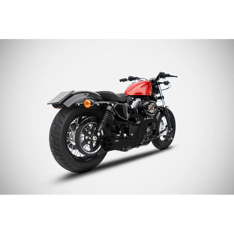 Sistema de escape Zard 2 en 1 cónico Euro 3 E3 para Harley