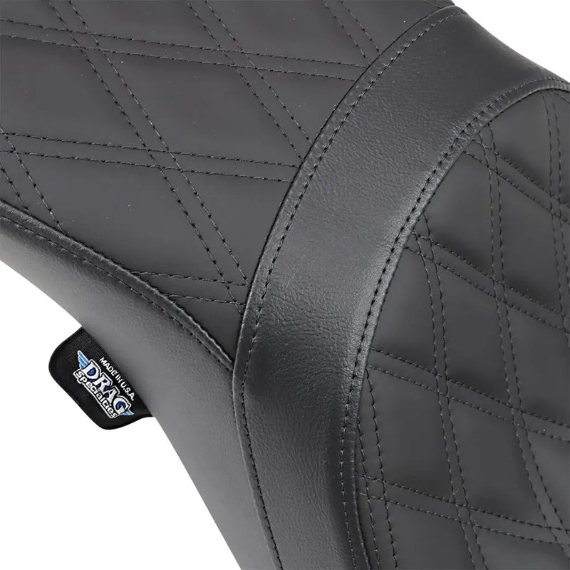 Drag Specialties Asiento Predator 2-Up para Harley