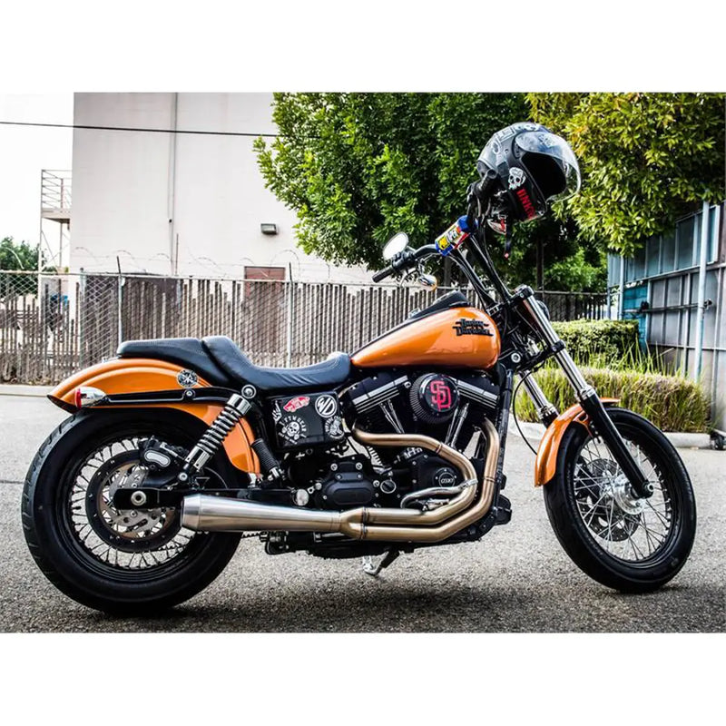 Sistema de escape Bassani Road Rage III inoxidable 2 en 1 para Harley