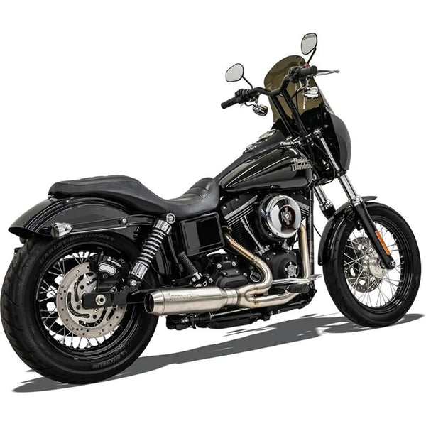 Sistema de escape Bassani Ripper Super Bike 2 en 1 inoxidable para Harley