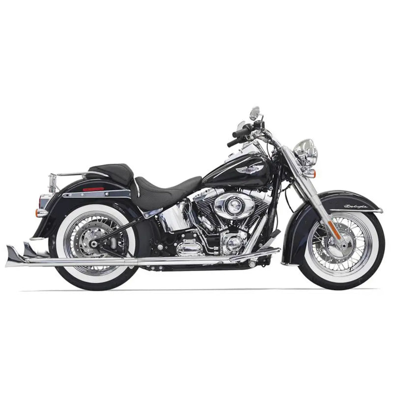 Sistema de escape Bassani Fishtail True Dual para Harley