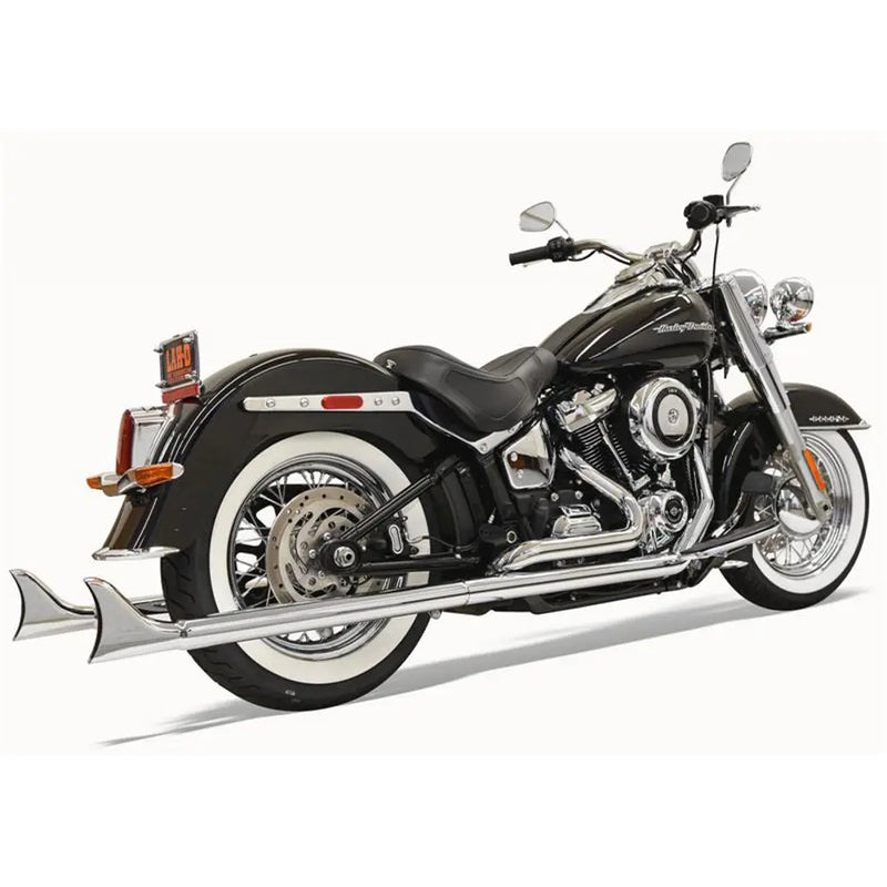 Sistema de escape Bassani Fishtail True Dual para Harley