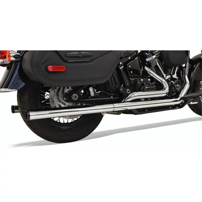 Sistema de escape Bassani Chrome Duals para Harley