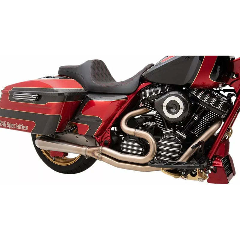 Sistema de escape Bassani Road Rage III inoxidable 2 en 1 para Harley