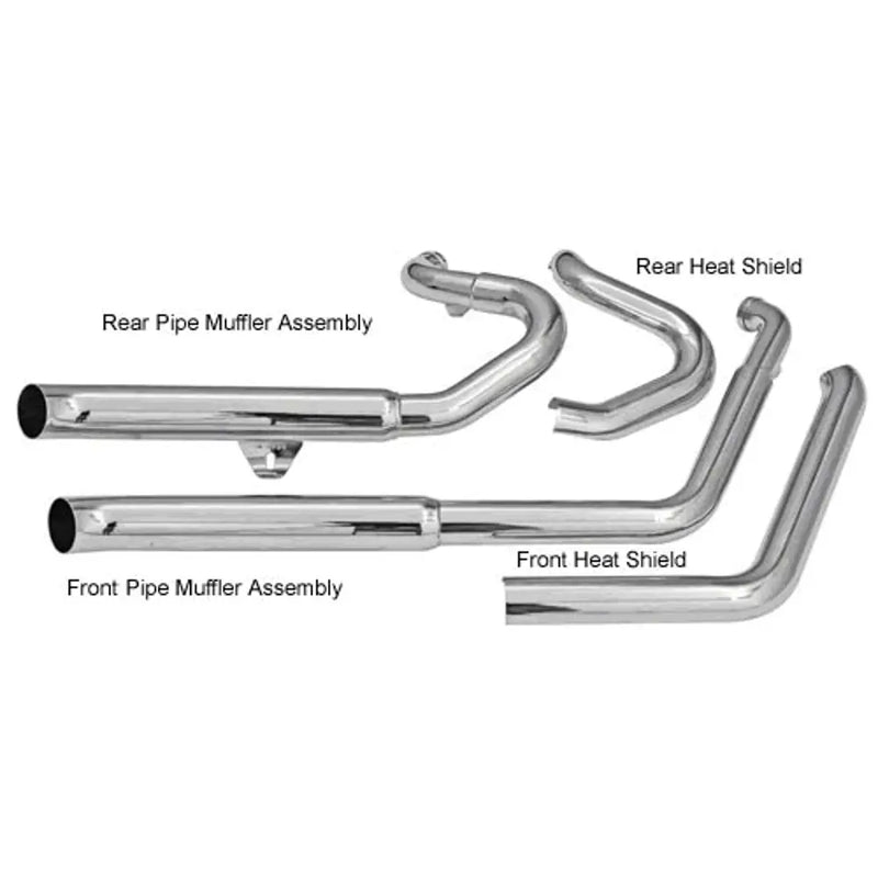 Sistema de escape Bassani Pro Street Turn Out para Harley