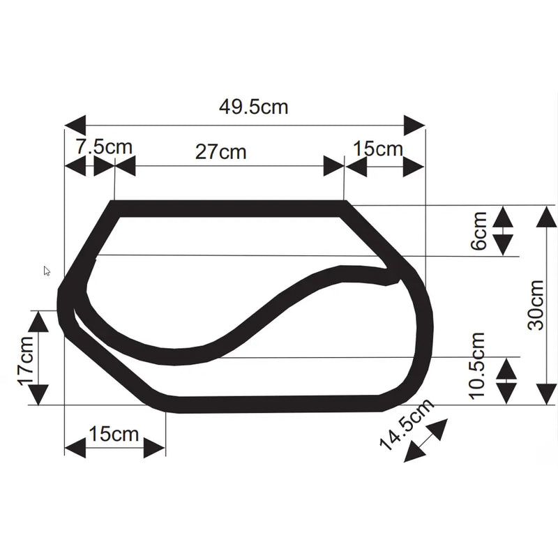 Longride Modelo 147 Juego de alforjas para motocicleta Click-On 34L