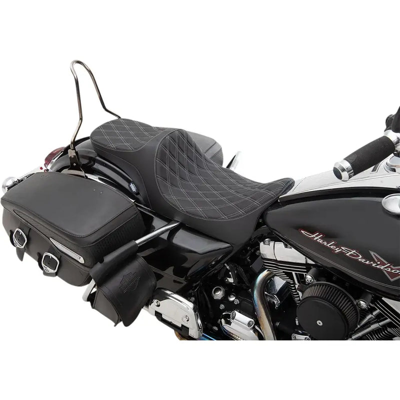 Drag Specialties Asiento Predator III para dos personas para Harley 