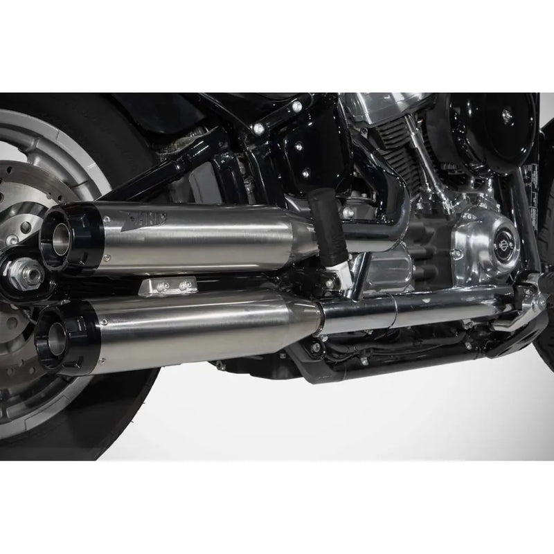 Silenciadores Slip-On solapados homologados Zard EC Euro 4/5 para Harley Softail