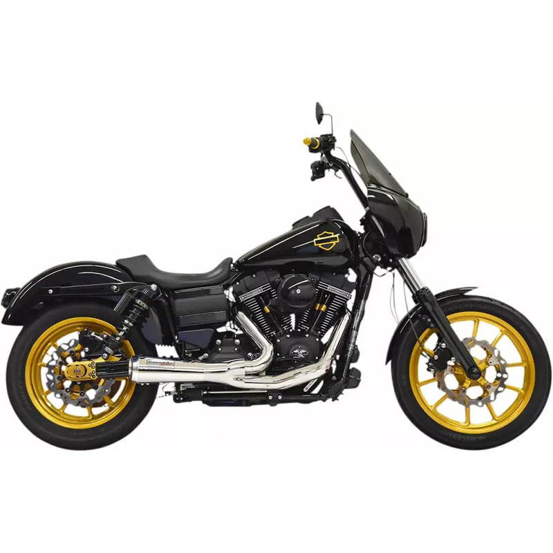 Bassani The Ripper Sistema de escape corto 2 en 1 para Harley