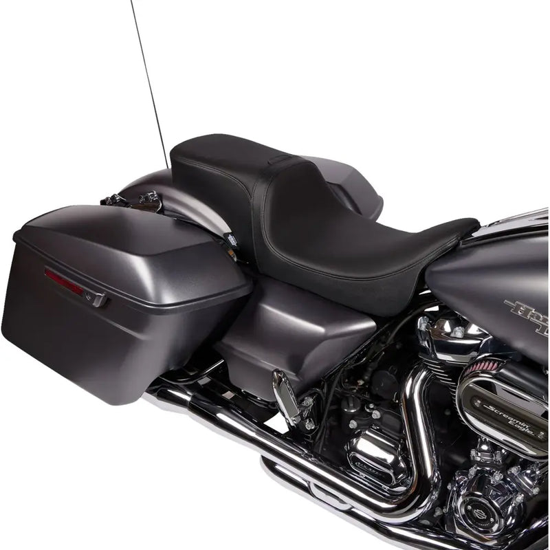 Drag Specialties Asiento con respaldo Performance Predator 2-Up para Harley