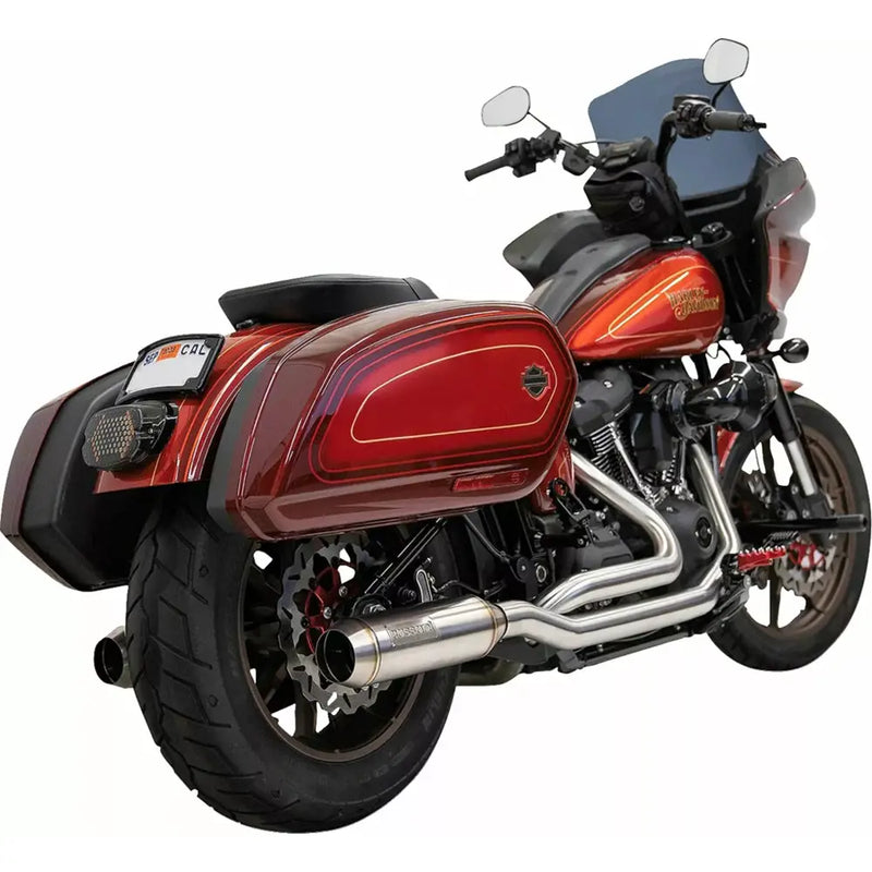 Sistema de escape Bassani True Dual Stainless Super Bike para Harley