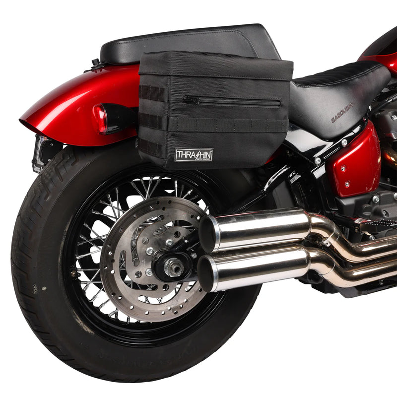 Thrashin Supply Essential Juego de alforjas para motocicleta de 10 litros