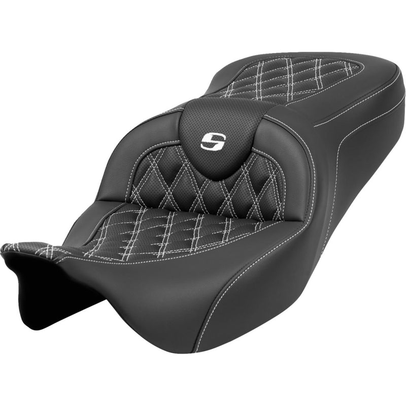 Saddlemen Asiento Roadsofa Lattice Stitch para Harley