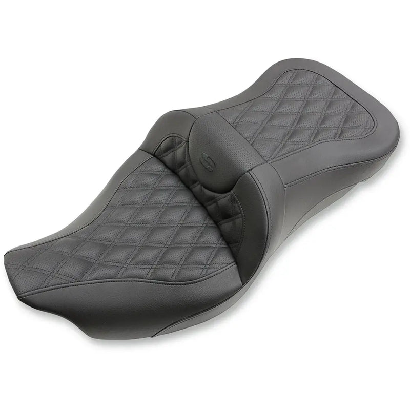 Saddlemen Asiento Roadsofa Extended Reach Lattice Stitch para Harley