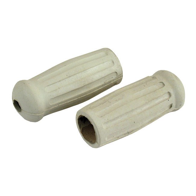 35-47 Style Replica Motorcycle Grips HD White