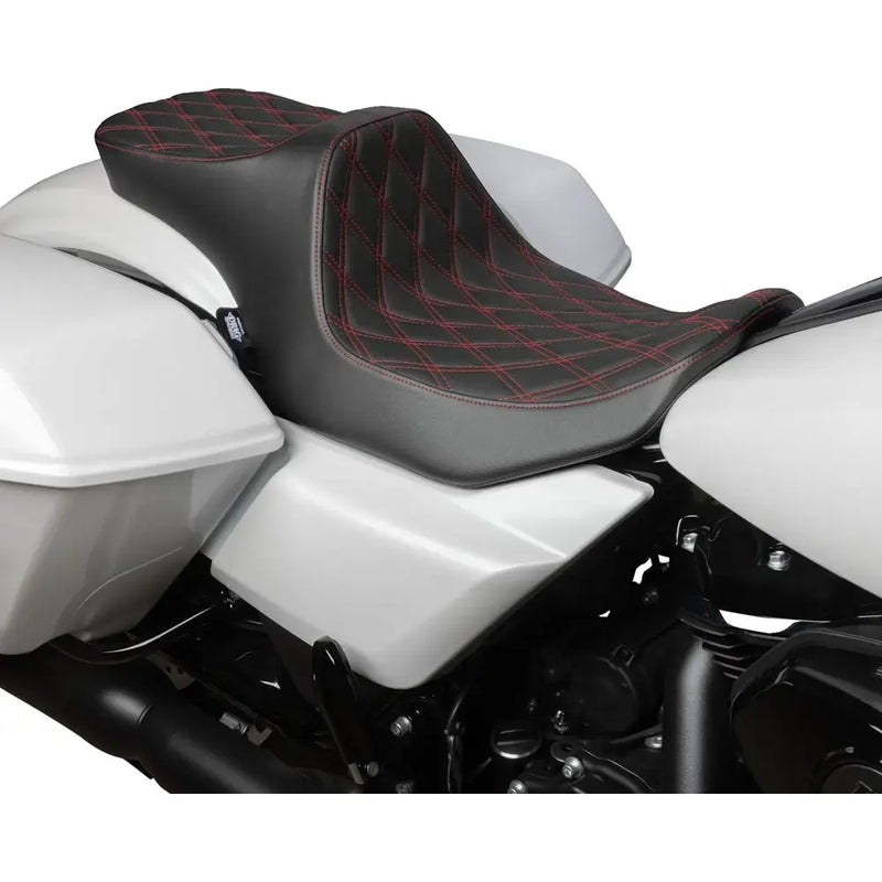 Drag Specialties Asiento Predator III para dos personas para Harley 