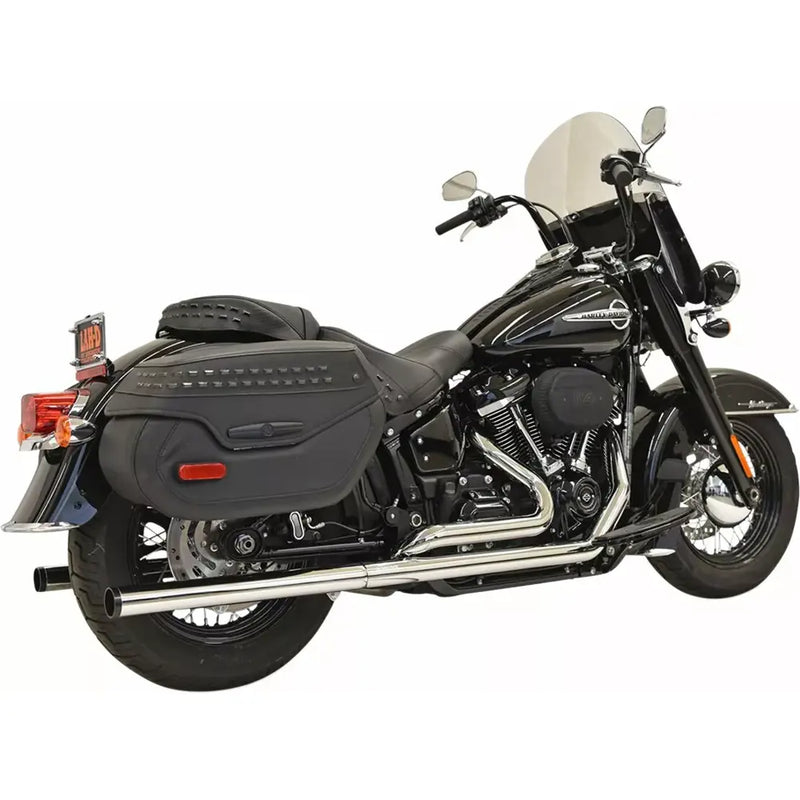 Sistema de escape Bassani Chrome Duals para Harley