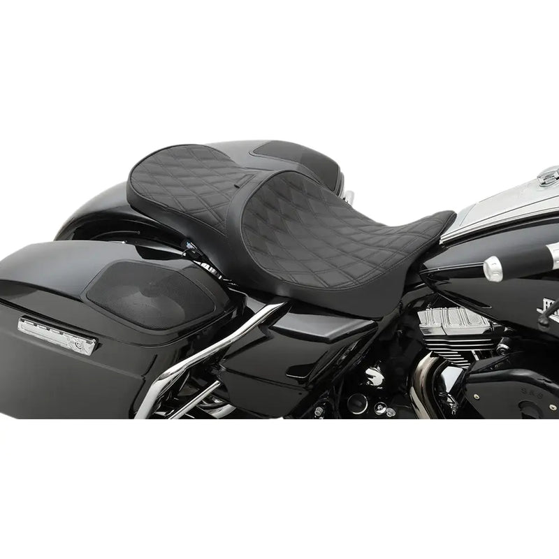 Drag Specialties Asiento de perfil bajo Touring para Harley 