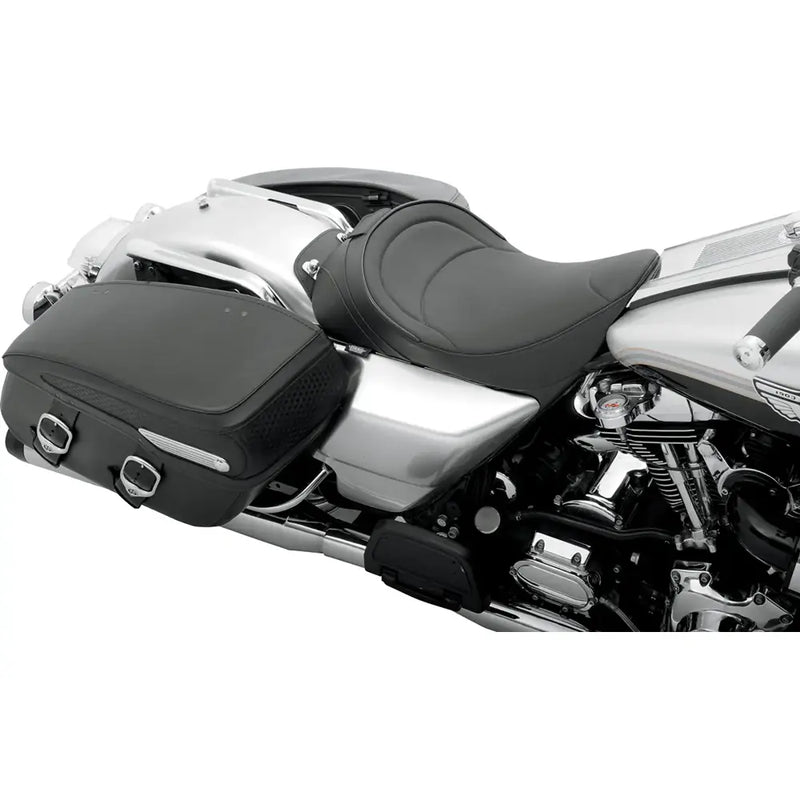 Drag Specialties Asiento individual con respaldo para Harley