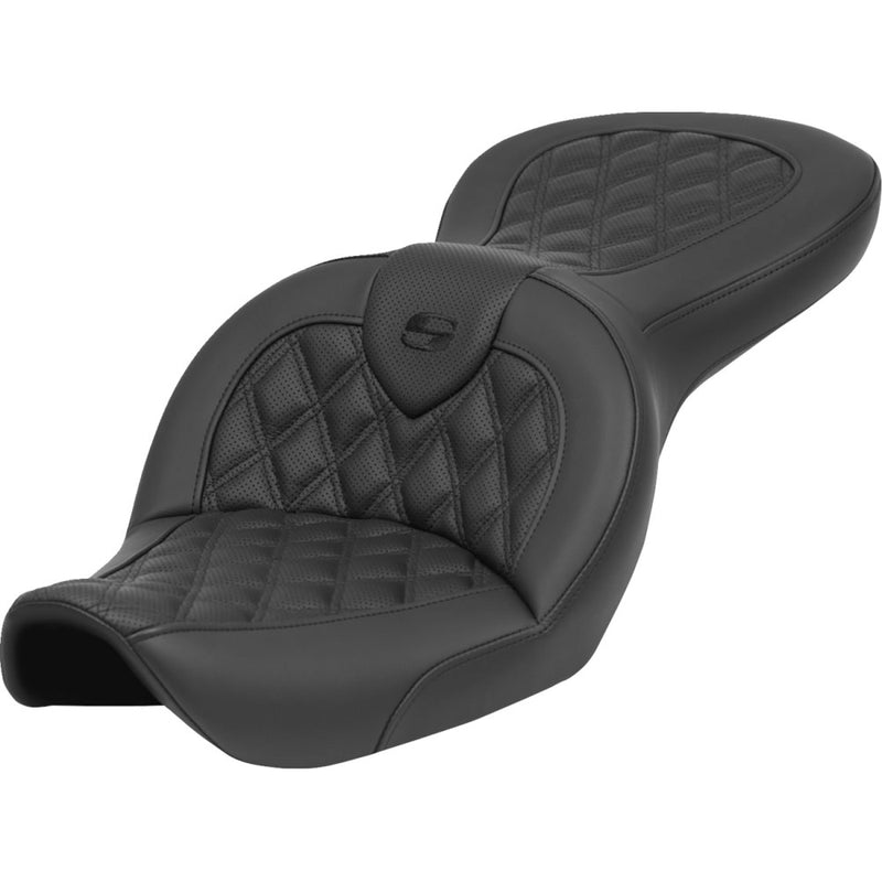 Saddlemen Asiento Roadsofa Lattice Stitch para Harley
