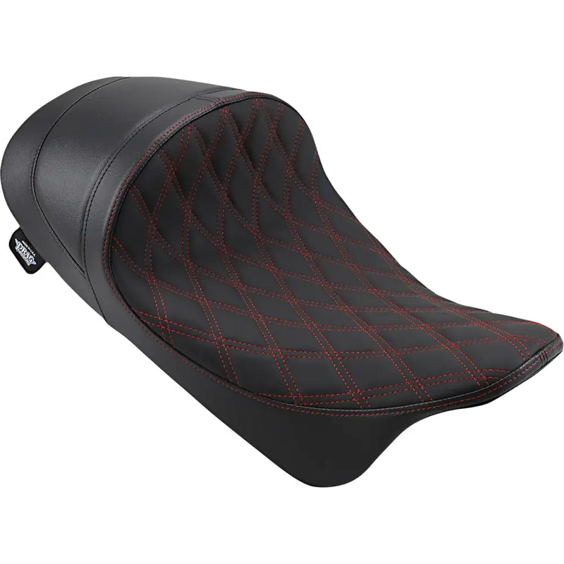 Drag Specialties Asiento solo delantero de perfil bajo EZ-ON para Harley 