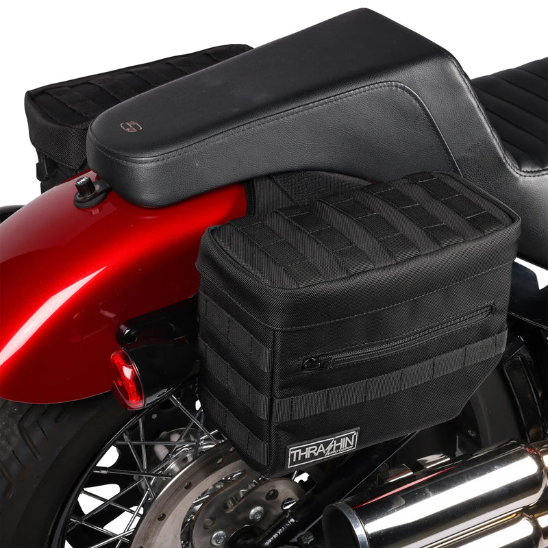 Thrashin Supply Essential Juego de alforjas para motocicleta de 10 litros
