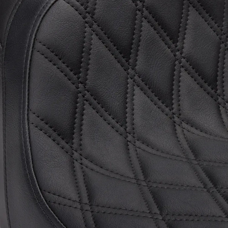 Drag Specialties Asiento con respaldo Performance Predator 2-Up para Harley