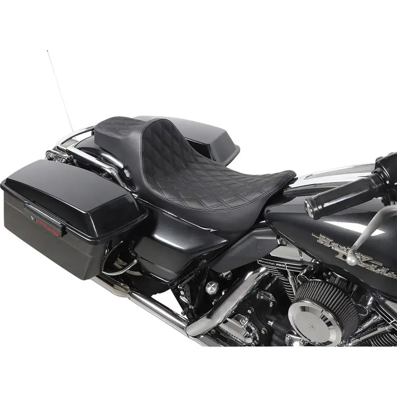 Drag Specialties Asiento Predator III de alcance extendido para Harley 