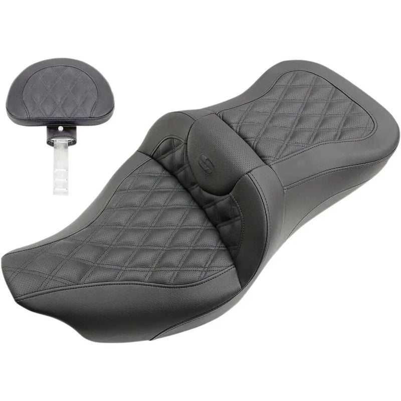 Saddlemen Asiento Roadsofa Lattice Stitch para Harley