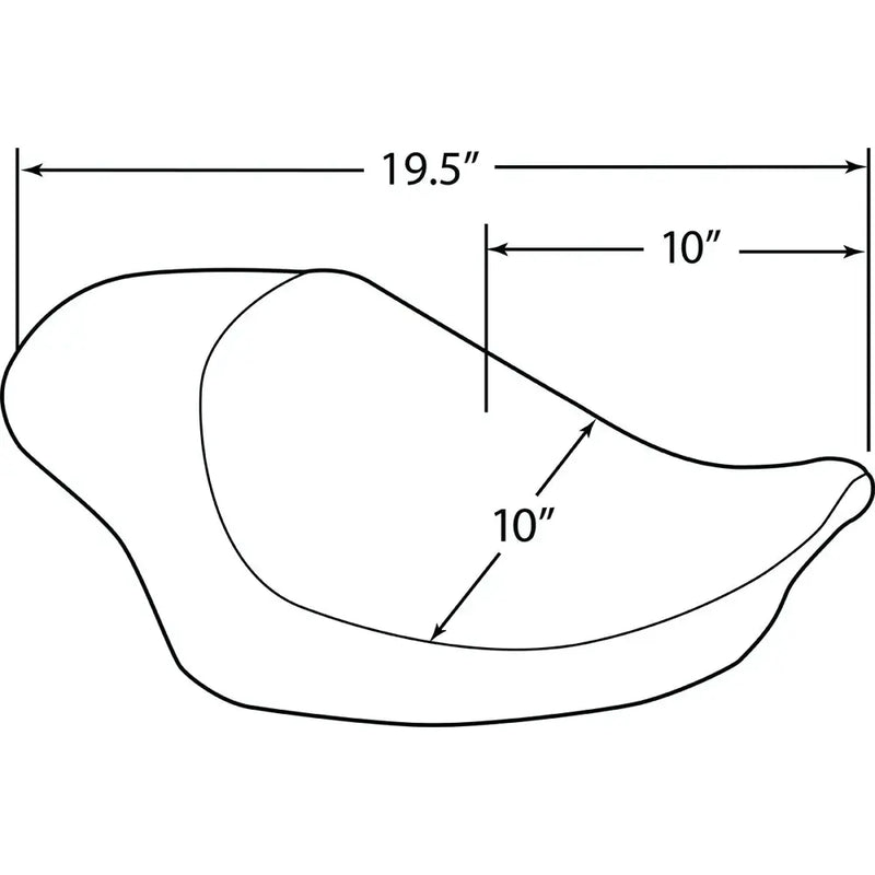 Drag Specialties Asiento individual 3/4 para Harley