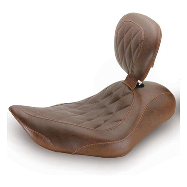 Mustang Asiento individual ancho Tripper para Harley