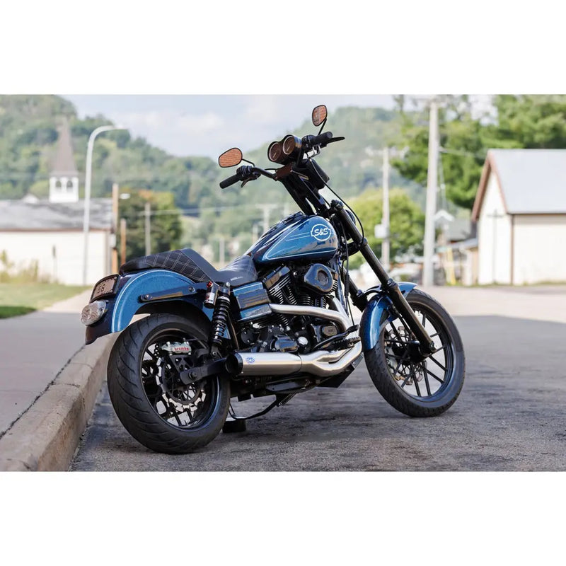 S&S Sistema de escape Qualifier 2 en 1 de acero inoxidable para Harley