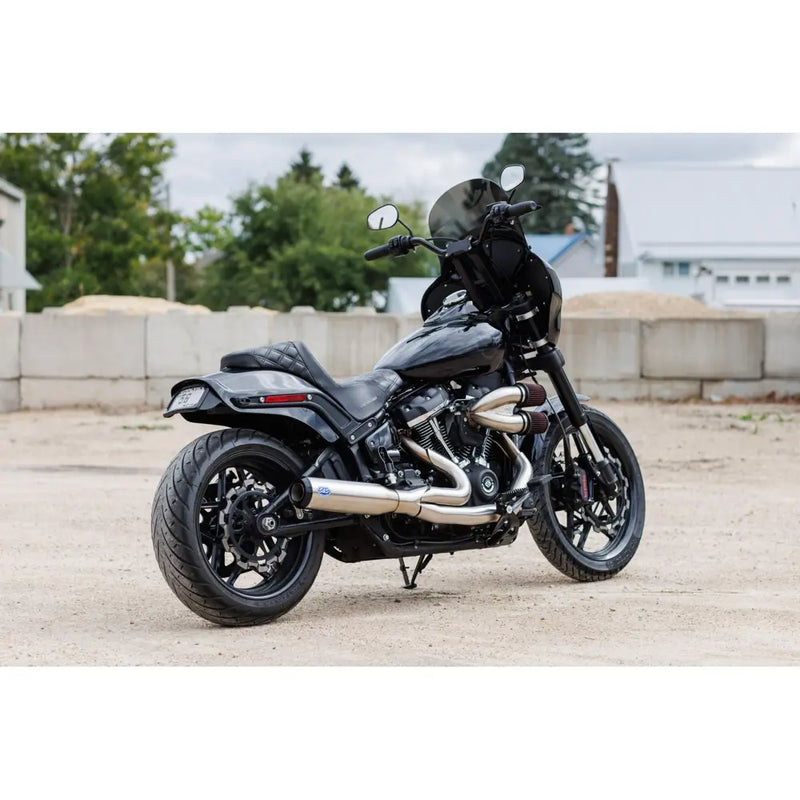 S&S Sistema de escape Qualifier 2 en 1 de acero inoxidable para Harley