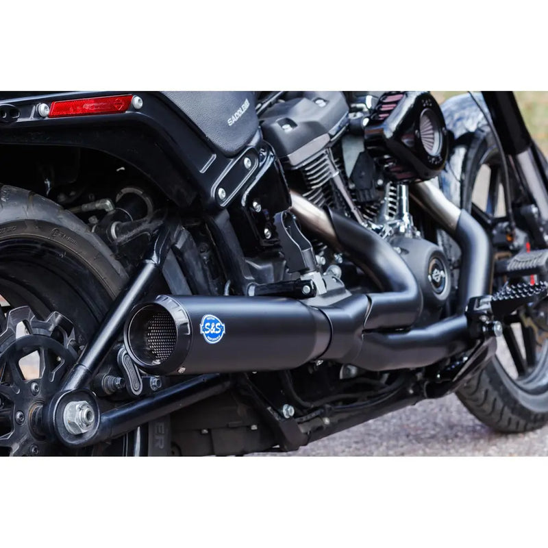 S&S Sistema de escape Qualifier 2 en 1 de acero inoxidable para Harley