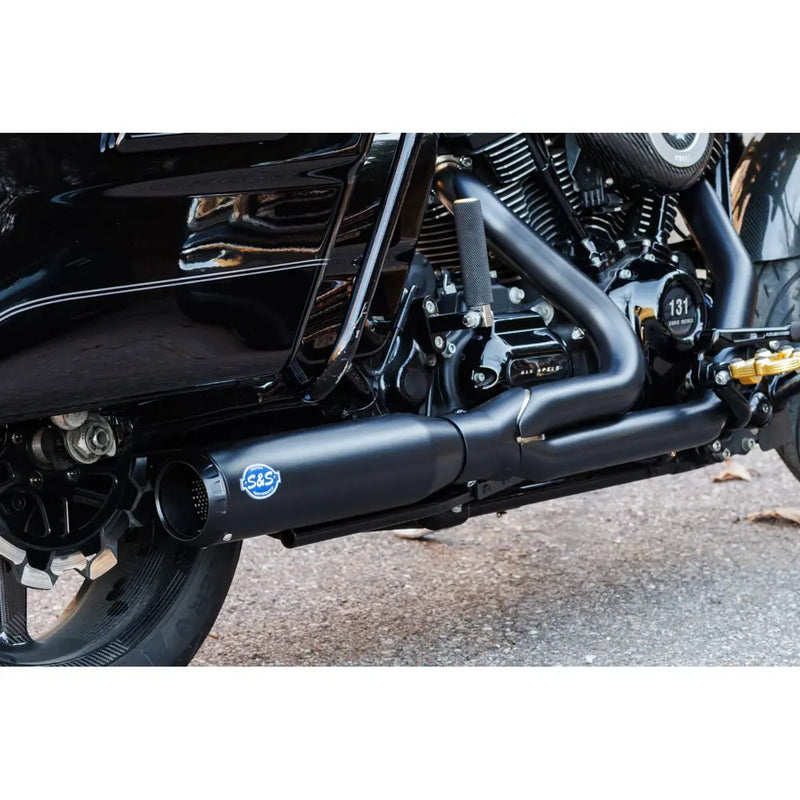 S&S Sistema de escape Qualifier 2 en 1 de acero inoxidable para Harley