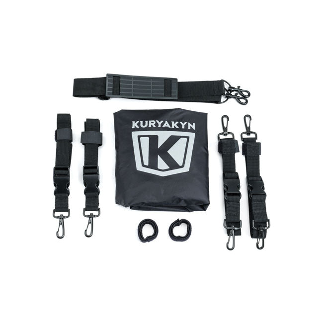 Kuryakyn Bolsa de viaje Momentum Freeloader de 33 litros para moto con respaldo