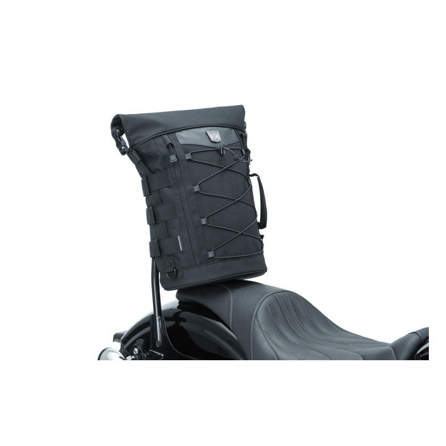 Kuryakyn Bolsa de viaje Momentum Deadbeat 23L para motocicleta con respaldo